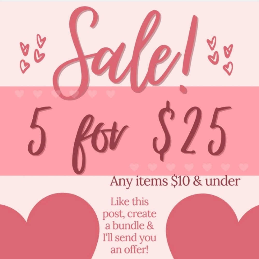 5/$25 items🥳🥳🥳🥳🥳